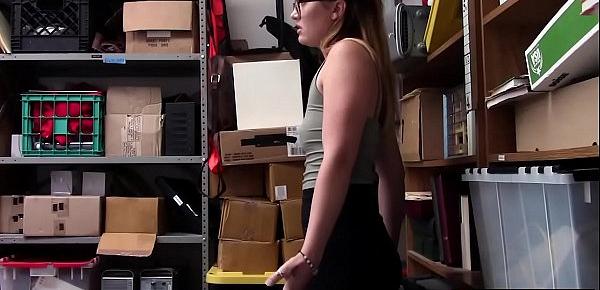  Tiny titted teen suspect strip searched and fucked
